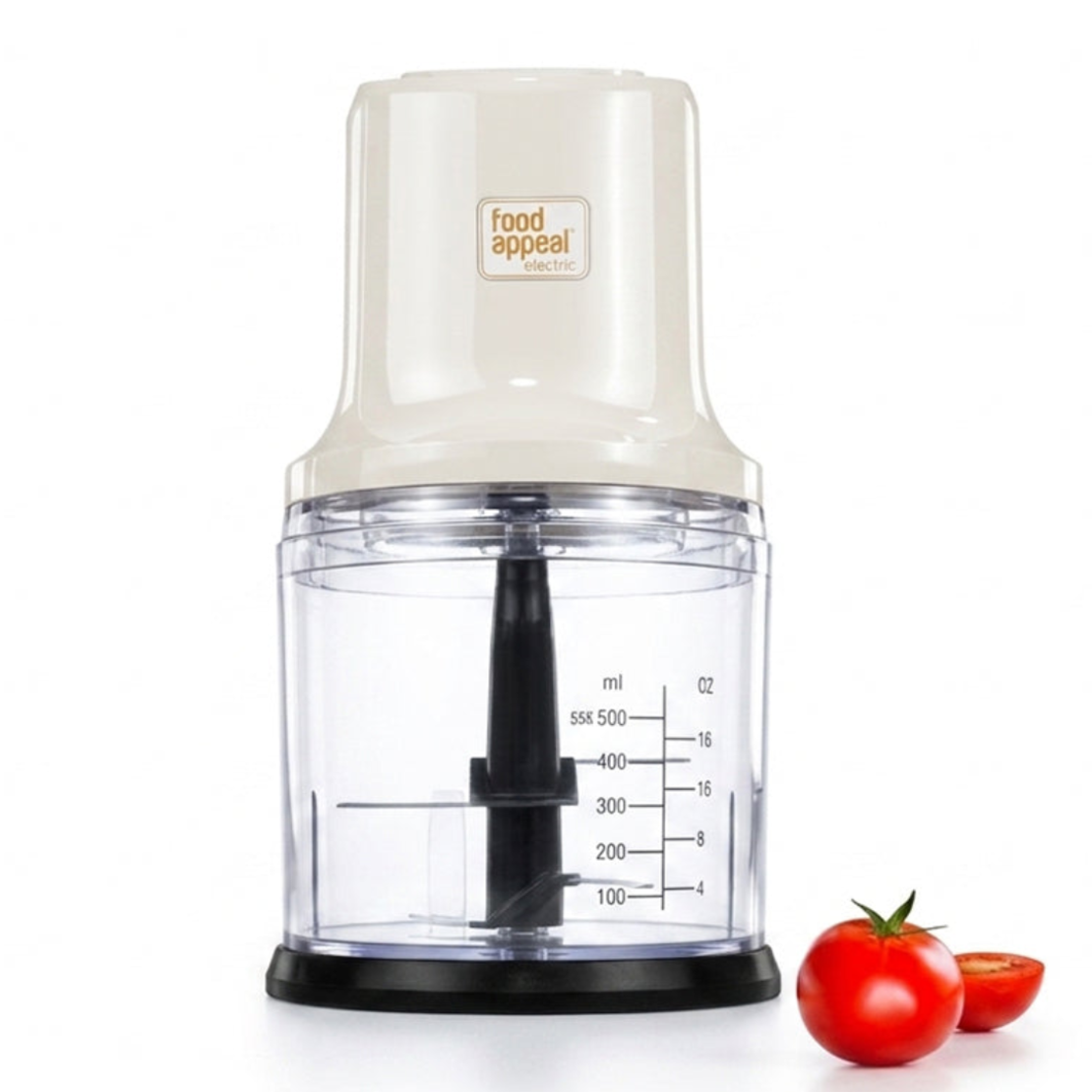 קוצץ חשמלי 500W בנפח 0.5 ליטר פוד אפיל Food Appeal FRESH START - יבואן רשמי - צבע קרם