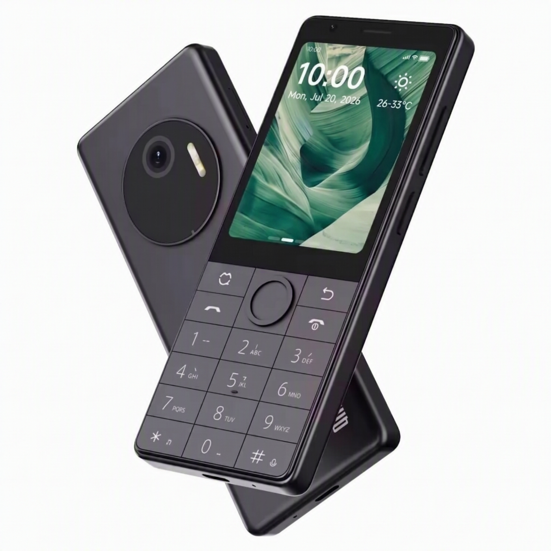 טלפון סלולרי חצי טאצ' תומך כשר שיאומי Xiaomi QIN J36 32GB 3GB RAM 4G VoLTE תומך ב-2 כרטיסי סים -  כולל מגן ובחירת גרסה