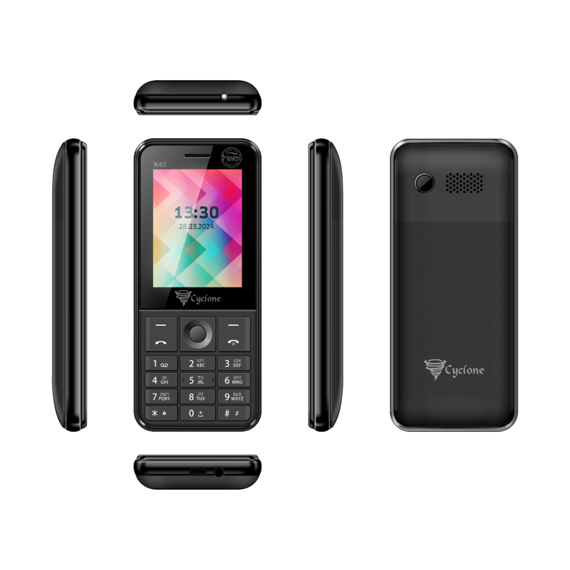 טלפון סלולרי כשר דור 4 ציקלון Cyclone X40 - יבואן רשמי!