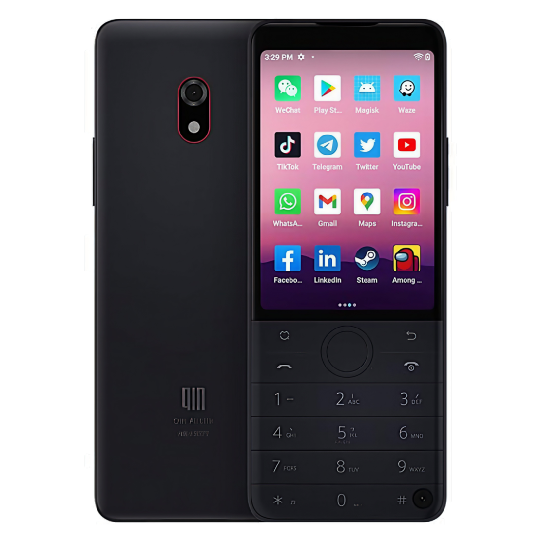 טלפון חצי טאצ' תומך סים כשר שיאומי Xiaomi Duoqin F22 PRO 64GB ROM 4GB RAM שחור - כולל מגן ובחירת גרסה!