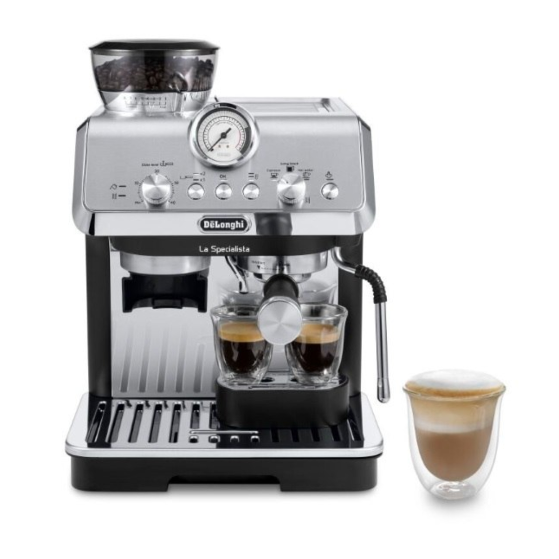 מכונת קפה אספרסו ידנית ד'לונגי De'Longhi Specialista Arte EC9155.MB - שנתיים אחריות VIP יבואן רשמי!