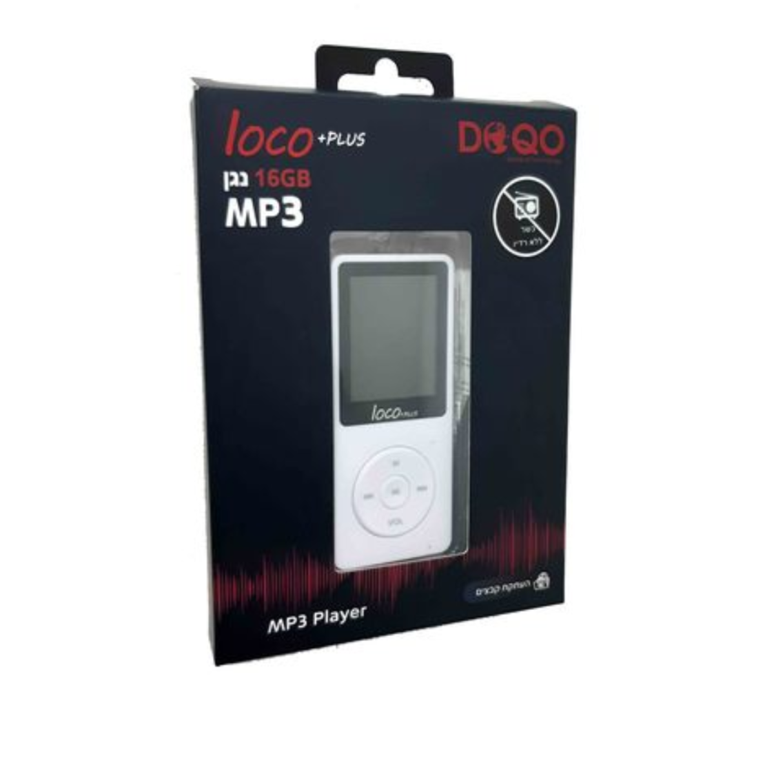 נגן MP3 לוקו פלוס 16GB עם בלוטות' דוקו DOQO LOCO PLUS