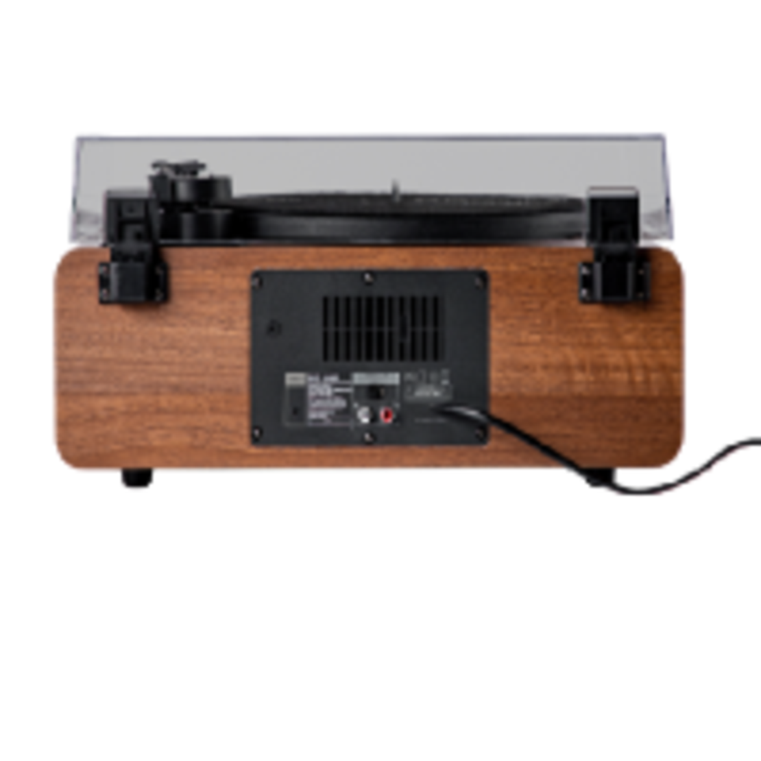 פטיפון מקצועי עם רמקולים מובנים סאפה SAFA MIC-400 - שנתיים אחריות יבואן רשמי - צבע אגוז כהה