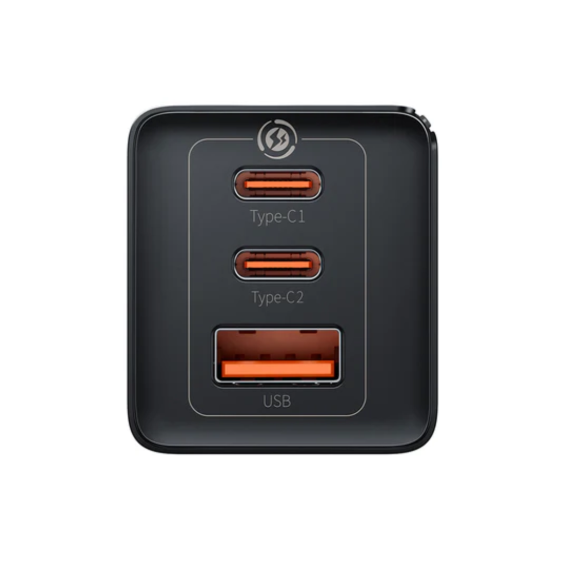 מטען קיר מהיר 2C+U 65W (כולל כבל C ל-C עד 100W) Baseus Gan5 Pro Fast Charger - יבואן רשמי!