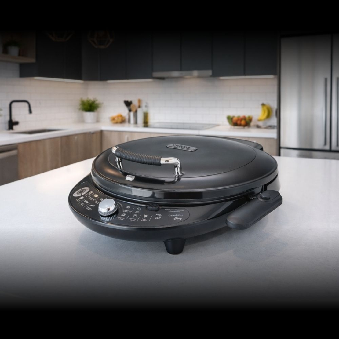 שף הפלא עם פלטות נשלפות עוצמתי Universe NRI-8640 - פטור מטבילה והגעלה - יבואן רשמי - צבע שחור