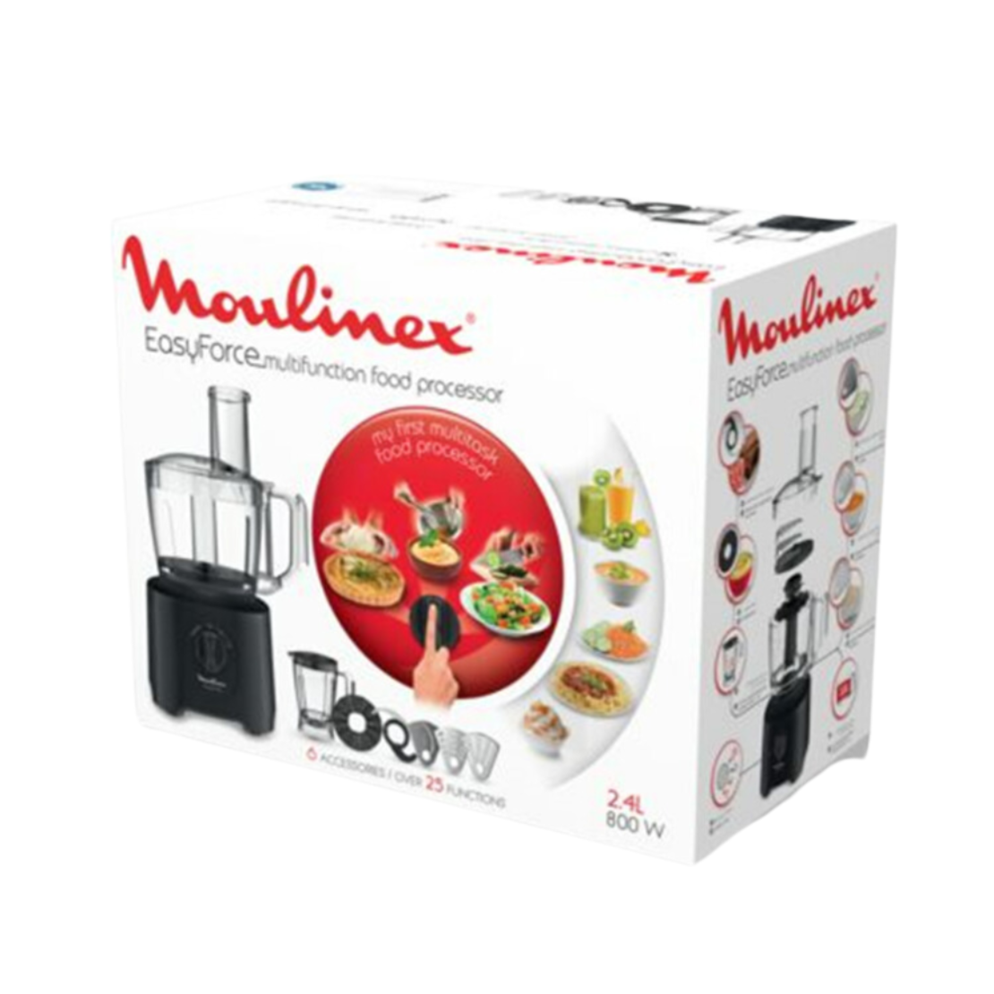 מעבד מזון משולב בלנדר 800W מולינקס Moulinex FP247827 - יבואן רשמי!