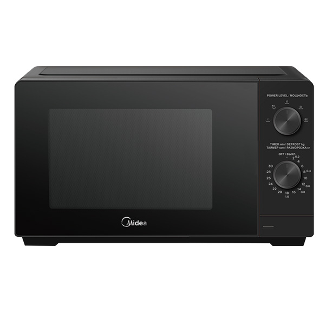 מיקרוגל מכני בנפח 20 ליטר מידאה Midea Microwave Oven MM7P012MZ - יבואן רשמי 5 שנות אחריות - צבע שחור