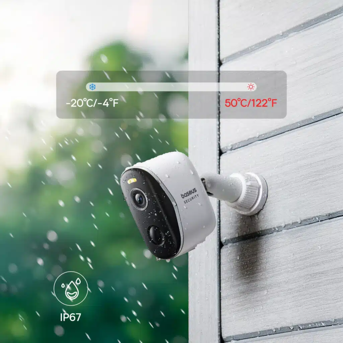 זוג מצלמות חוץ אלחוטיות נטענות בזוס Baseus Security N1 + Outdoor Camera 2K 2Cam Kit - יבואן רשמי!
