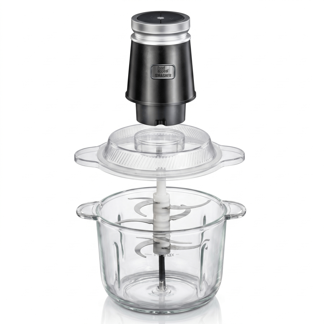 מעבד מזון חשמלי קוצץ בנפח 3 ליטר 600W פוד אפיל Food Appeal SMASHER - יבואן רשמי