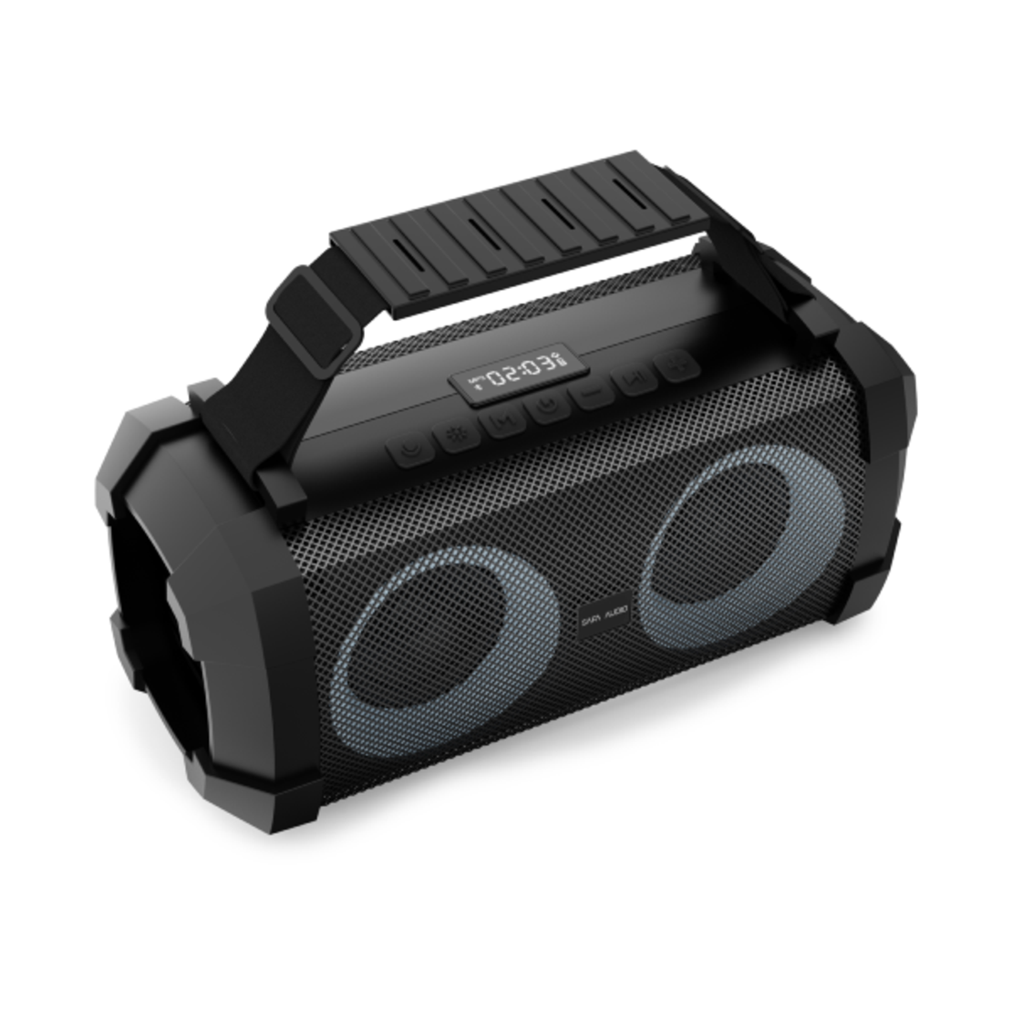 רמקול בידורית ניידת עם מיקרופון אלחוטי סאפה SAFA T-1BT 40W - שנתיים אחריות יבואן רשמי - צבע שחור