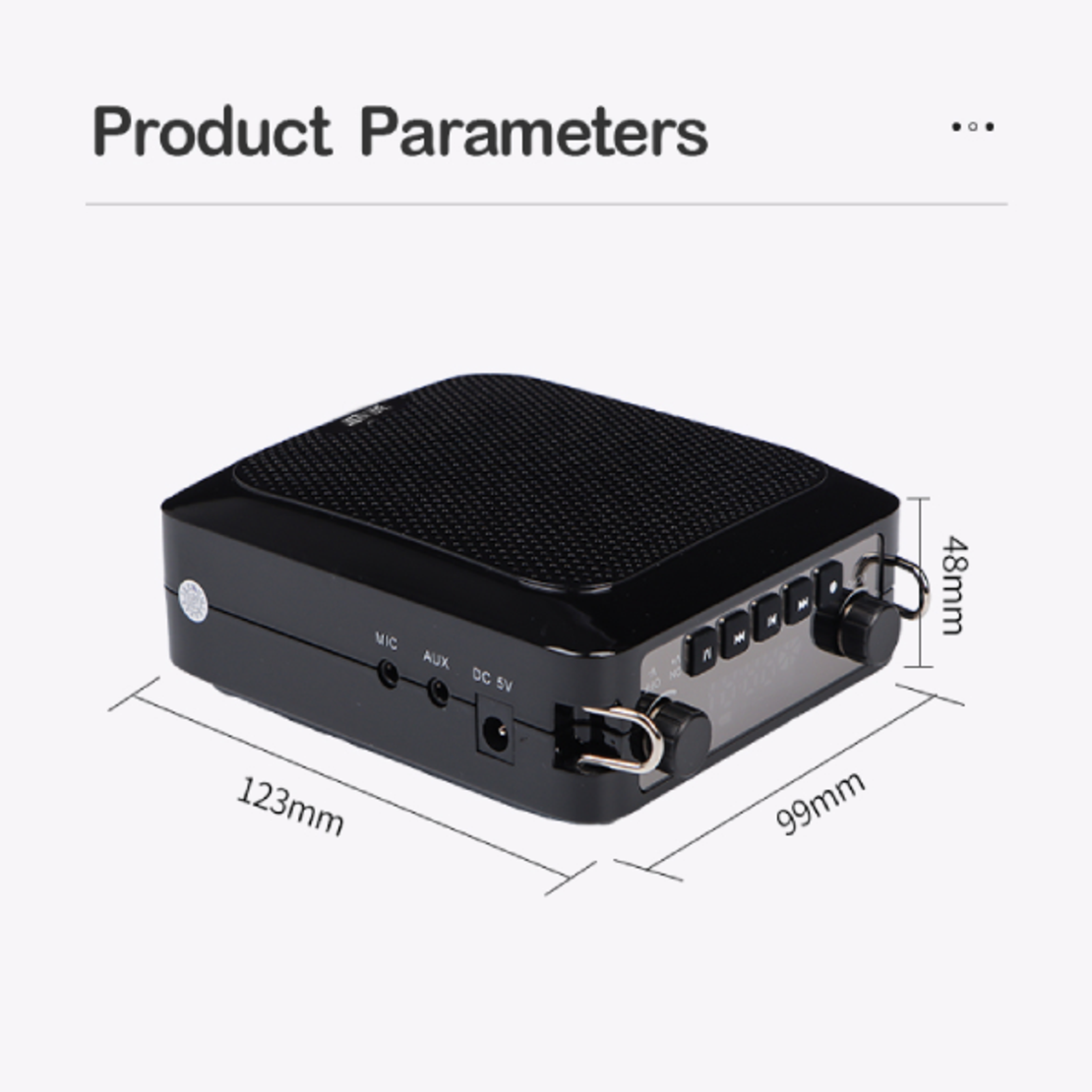 רמקול מדונה מקצועי 30W למדריכים ומורים עם מיקרופון חוטי סאפה SAFA T-12BT - שנתיים אחריות יבואן רשמי