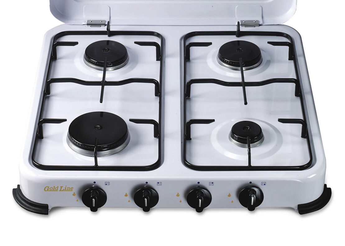 כיריים גז 4 להבות עם מכסה גולד ליין Gold Line MGC-4