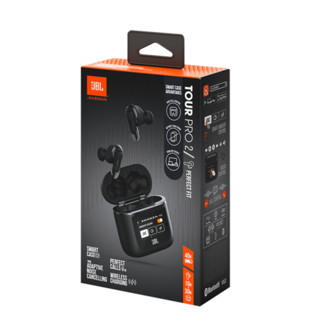 אוזניות אלחוטיות עם כיסוי חכם JBL TOUR PRO 2 TWS ANC IPX5 - יבואן רשמי!