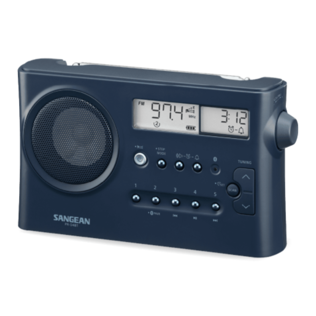 מערכת רדיו דיגיטלי עם בלוטות' סאנג'ין SANGEAN PR-D4BT - שנתיים אחריות יבואן רשמי - צבע כחול כהה