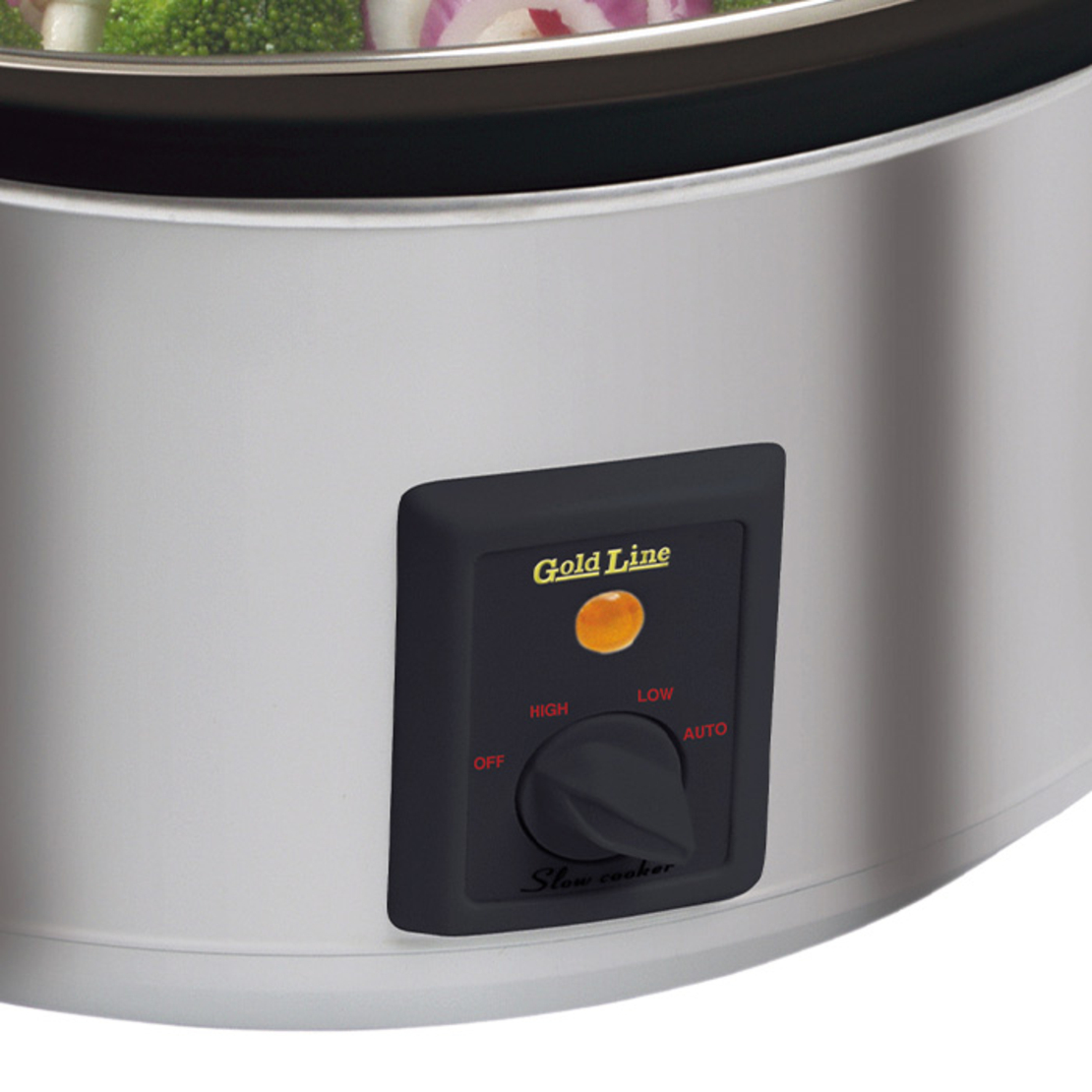סיר בישול איטי חשמלי 8 ליטר עם קערת חרס נשלפת גולד ליין Gold Line ATL-080 - מאושר צ.מ.ת לשימוש בשבת