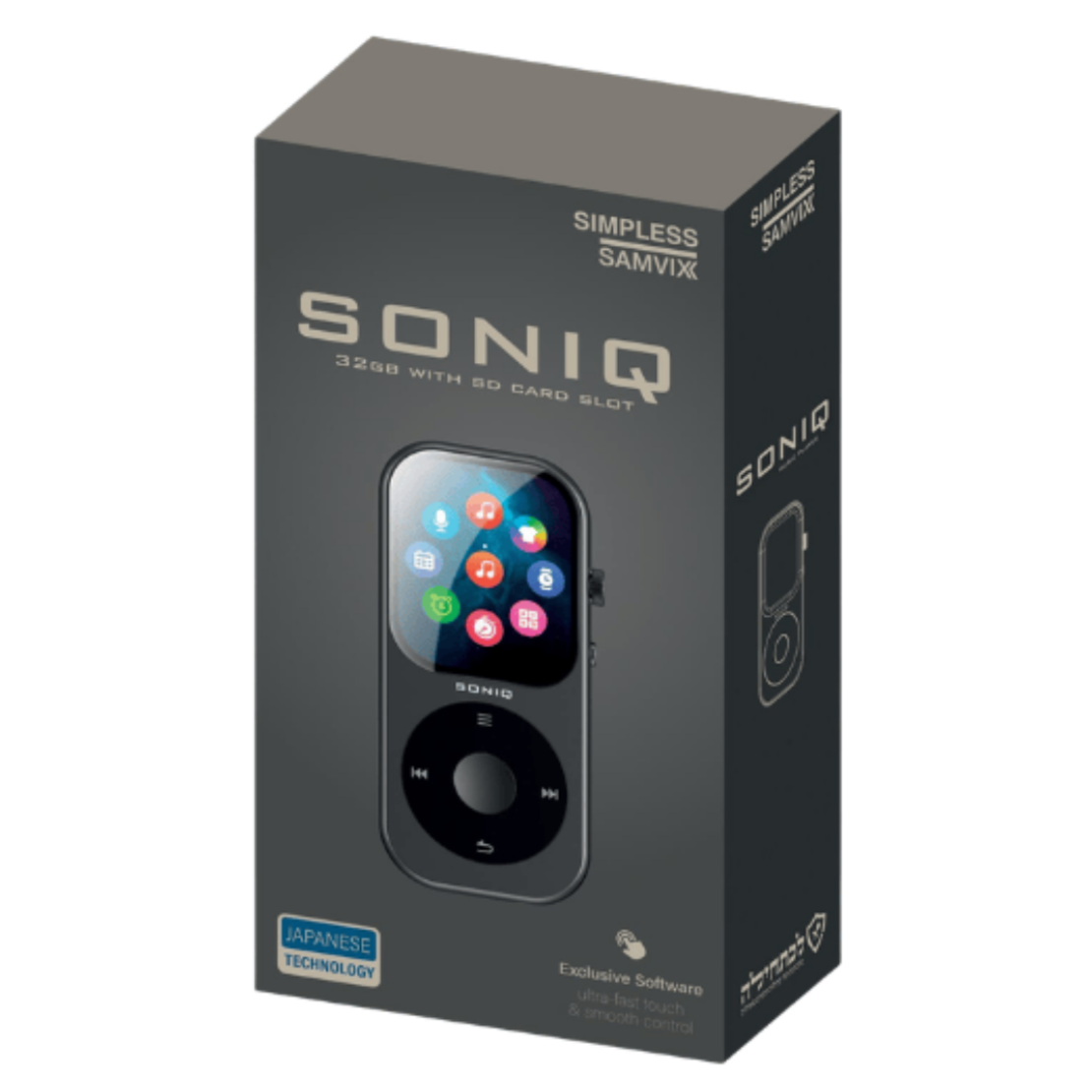 נגן MP3 מתקדם סאמוויקס סוניק Samvix SONIQ 32GB - באישור לכתחילה - יבואן רשמי