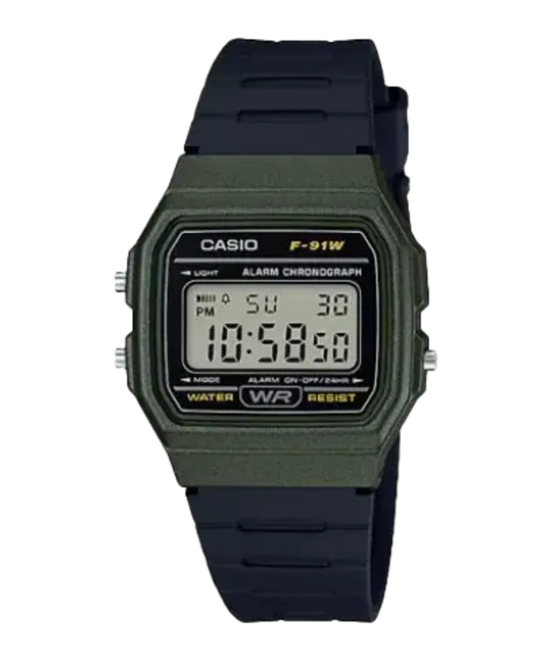 שעון יד דיגיטלי קסיו CASIO F-91WM-3ADF ירוק