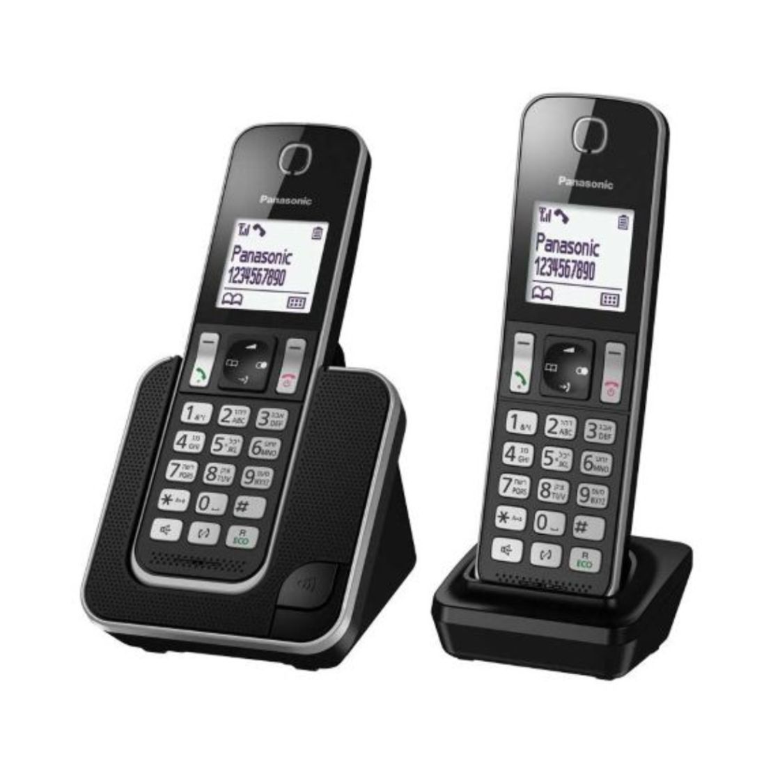 טלפון אלחוטי + שלוחה בעברית פנסוניק Panasonic KX-TGD312 - שנתיים אחריות יבואן רשמי