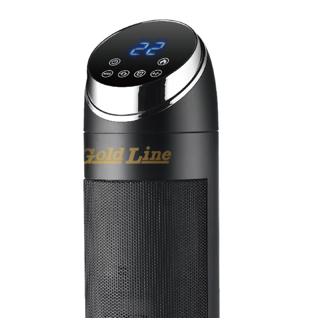 מפזר חום מגדל טורבו הוריקן 2200W כולל אפקט להבה + שלט גולד ליין Gold Line Flame Effect ATL-948B