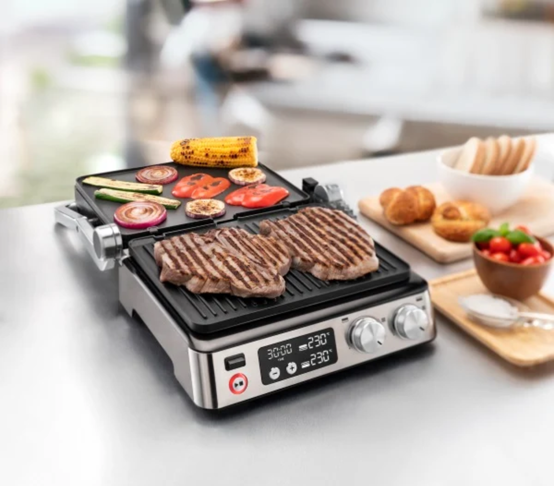טוסטר / גריל לחיצה 2000W דיגיטלי ד'לונגי D'eLonghi Multigrill CGH920D - יבואן רשמי!