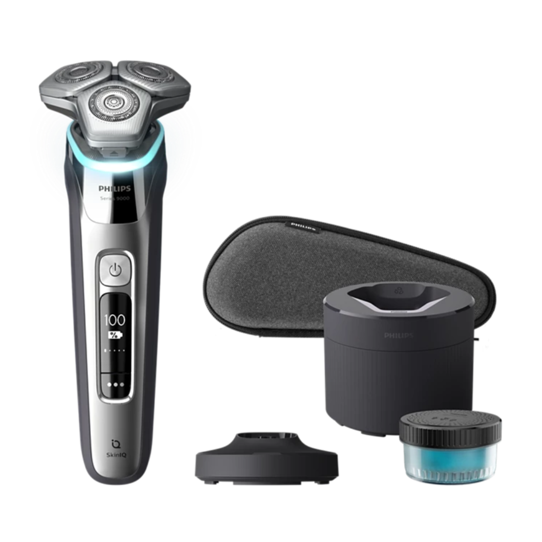 מכונת גילוח יבש / רטוב כולל מתקן שטיפה פיליפס Philips S9975/55 - תוצרת הולנד! שנתיים אחריות יבואן רשמי!