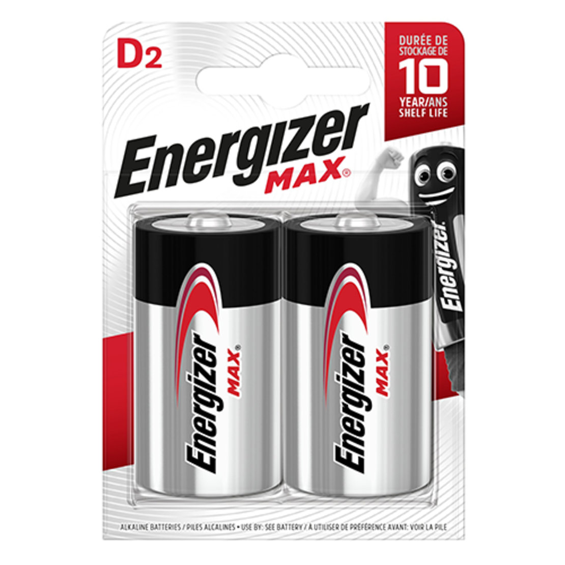 מארז 2 סוללות D אנרג'ייזר Energizer