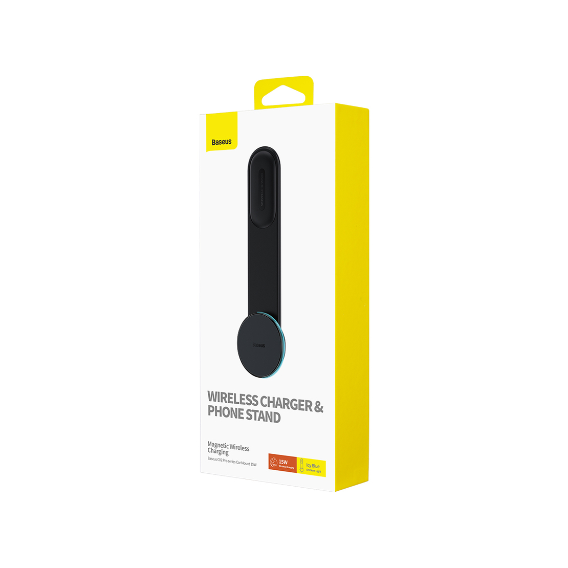 מעמד מגנטי לרכב עם טעינה אלחוטית בזוס Baseus C02 Pro Magnetic 15W - יבואן רשמי!