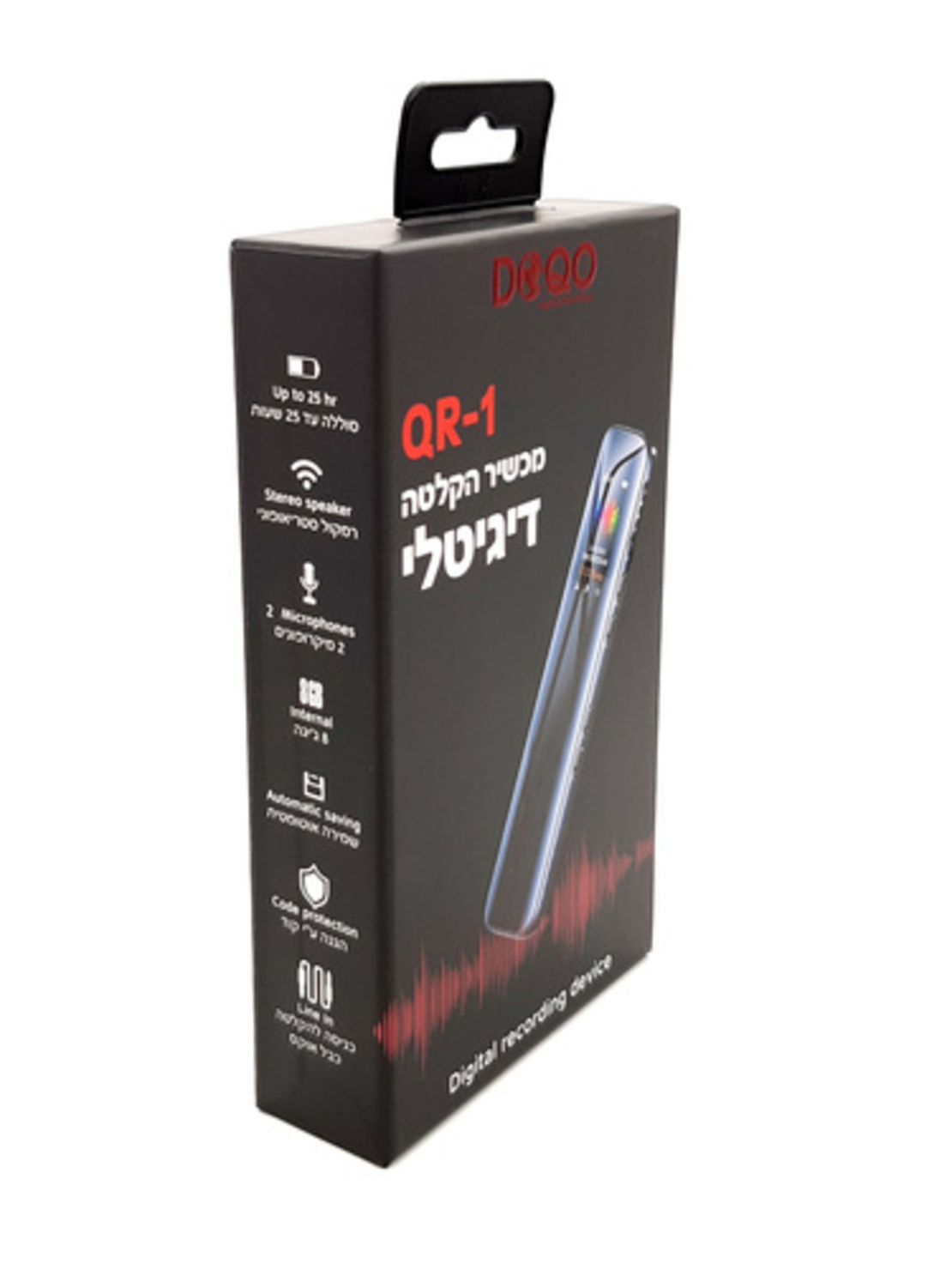 מכשיר הקלטה דיגיטלי טייפ מנהלים דוקו DOQO QR-1