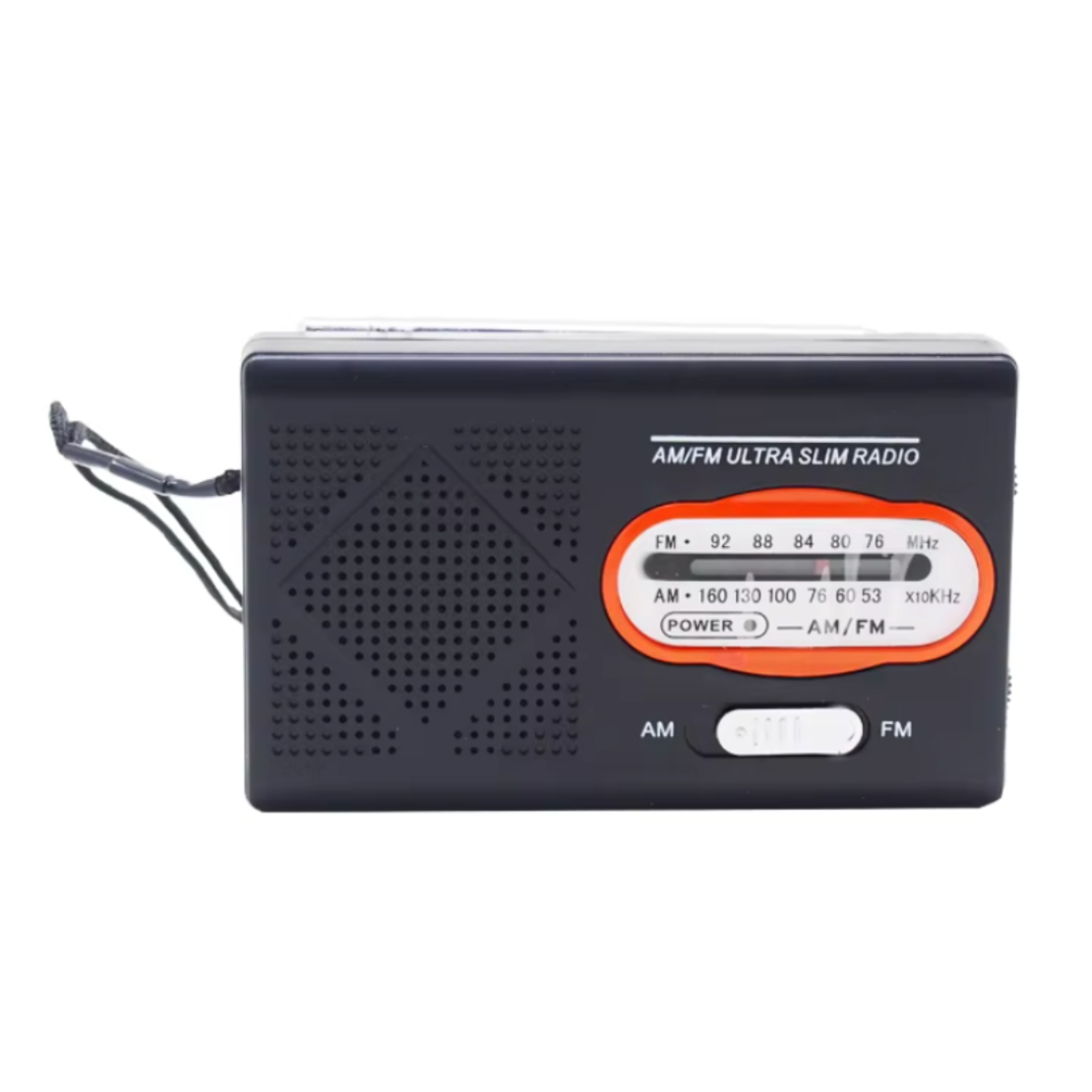 רדיו טרנזיסטור נייד FM RADIO בטריות DEKKO DK-2015 - יבואן רשמי - צבע שחור