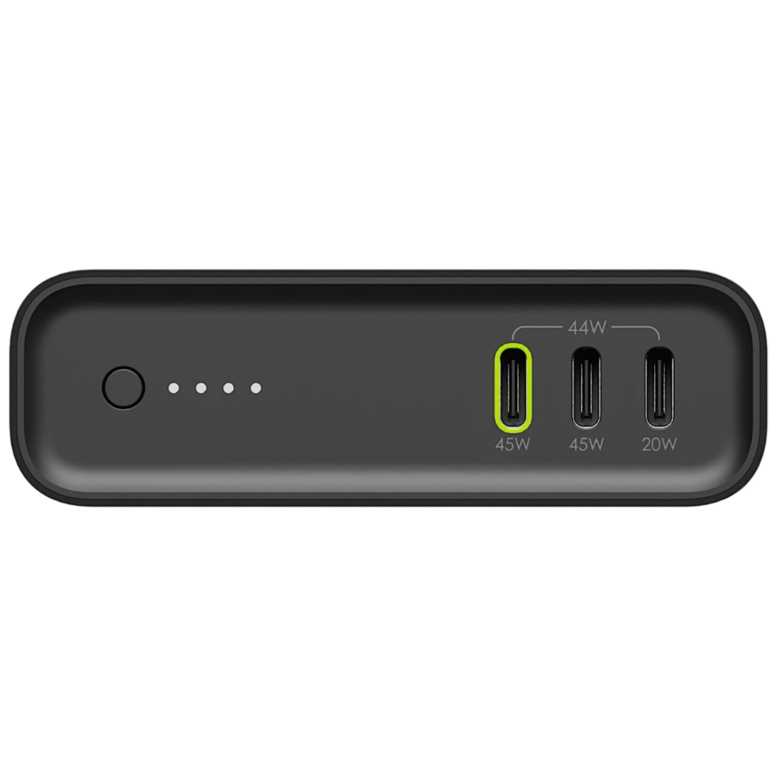 סוללת גיבוי מטען נייד בנפח 20000mAh הספק 45W בעלת 3 חיבורי USB TYPE-C מופי ZAGG Mophie Powerstation Pro - יבואן רשמי - צבע שחור