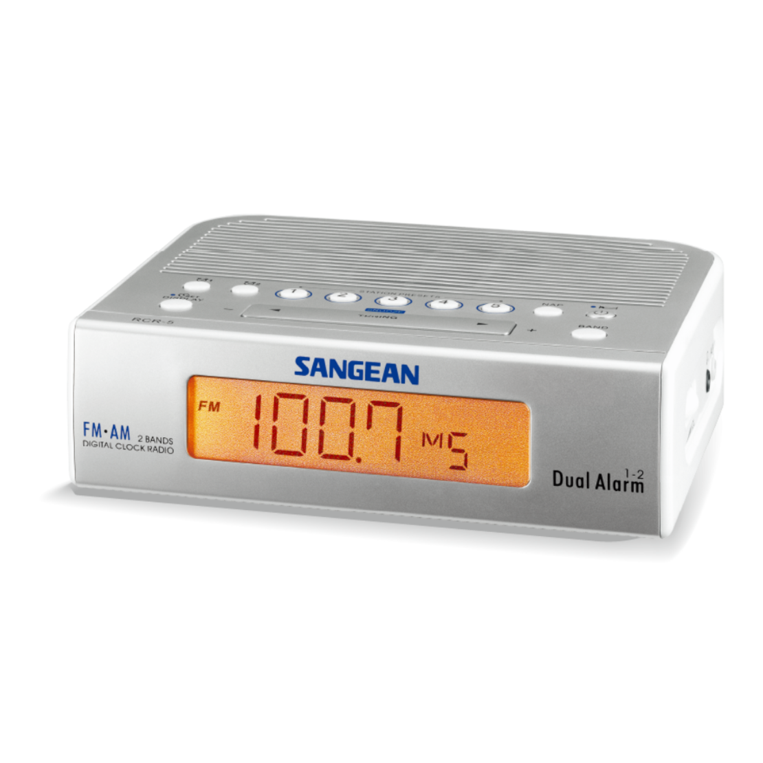 רדיו שעון מעורר דיגיטלי סאנג'ין SANGEAN ATOMIC 05 RCR-5 - שנתיים אחריות יבואן רשמי