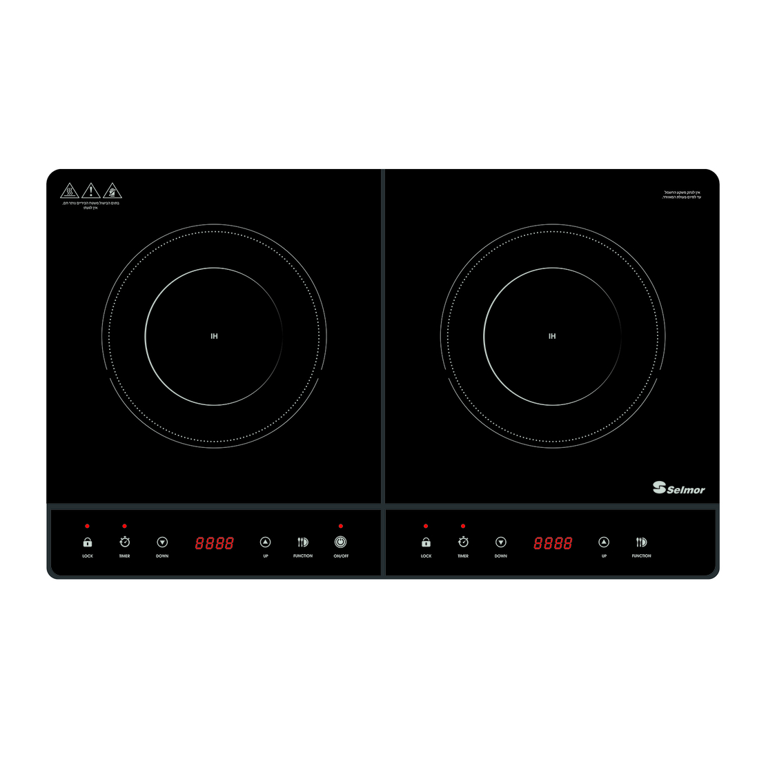 כירת בישול אינדוקציה כפולה 3500W סלמור Selmor SE-7138 - יבואן רשמי