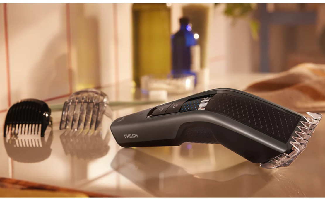 מכונת תספורת עם בקרת מגע דיגיטלית צבע שחור PHILIPS Hair Clipper HC7650/15 - שנתיים אחריות יבואן רשמי