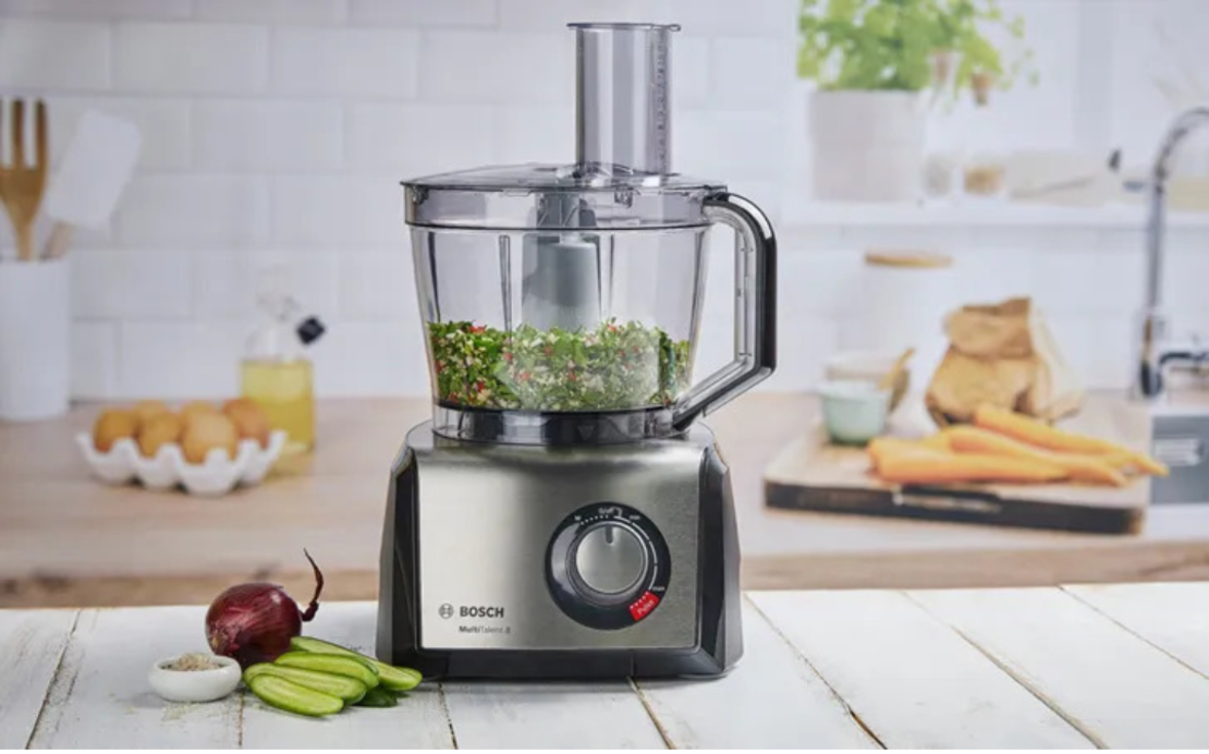 מעבד מזון בנפח 3.9 ליטר משולב בלנדר 1250W בוש Bosch MultiTalent 8 MC812M814 - יבואן רשמי