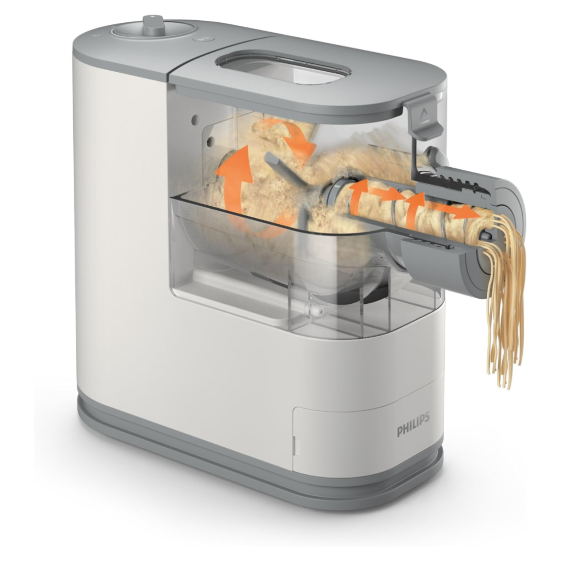 מכונה להכנת פסטה ואטריות אוטומטית פיליפס PHILIPS Viva HR2345/19 - שנתיים אחריות יבואן רשמי