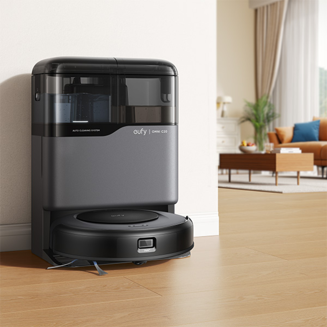 שואב אבק רובוטי שוטף ANKER Eufy Robot Vacuum Cleaner Omni C20 - שנתיים אחריות יבואן רשמי!