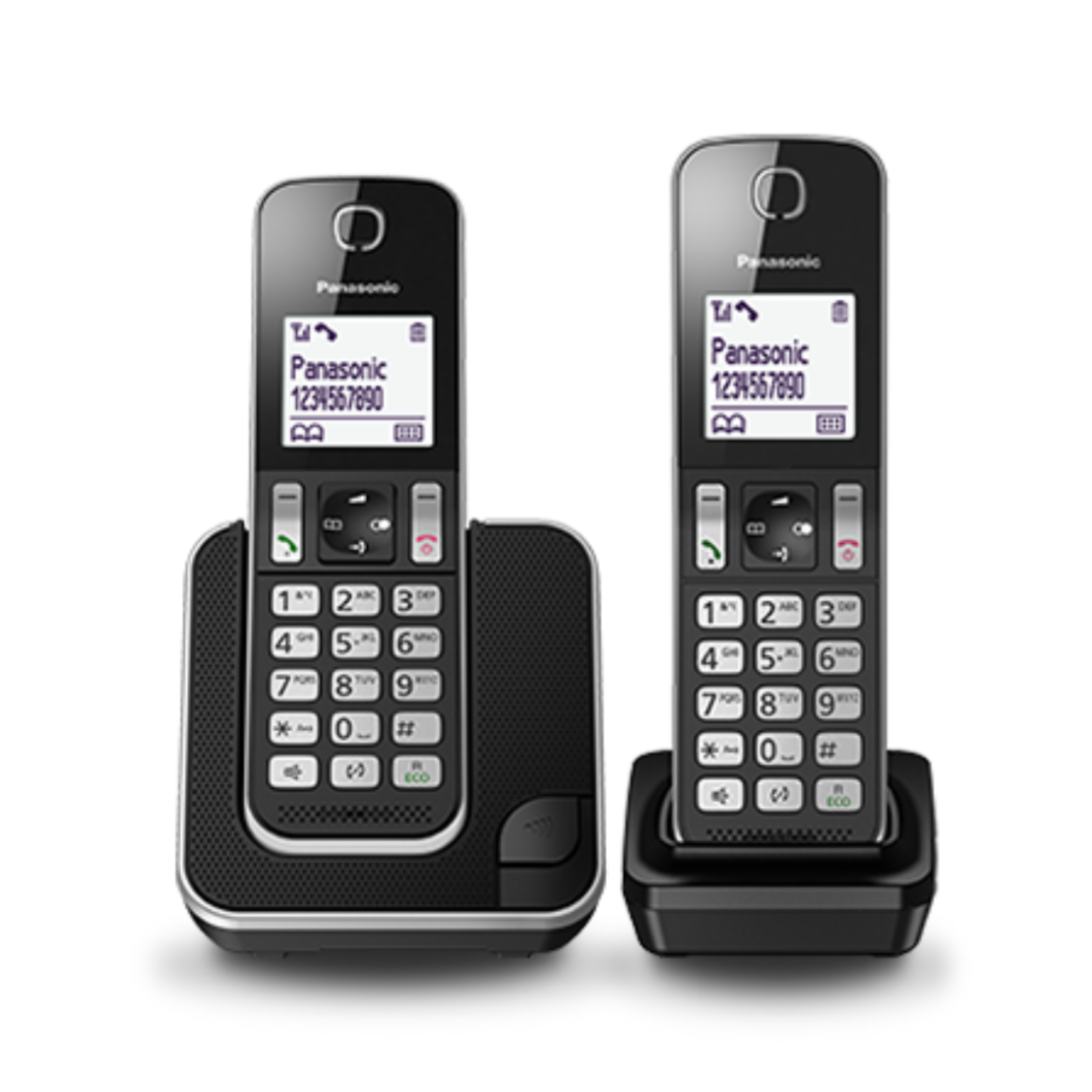 טלפון אלחוטי + שלוחה בעברית פנסוניק Panasonic KX-TGD312 - שנתיים אחריות יבואן רשמי