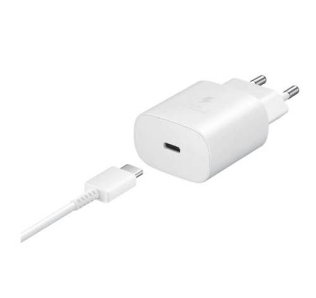 מטען ראש קיר 25W Type-C, כבל USB C סמסונג מקורי Samsung