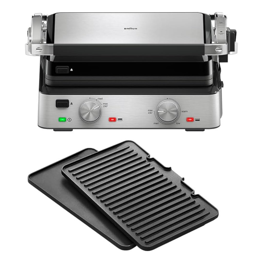 טוסטר גריל 2000W בראון Braun MultiGrill 7 CG7020 - שנתיים אחריות יבואן רשמי