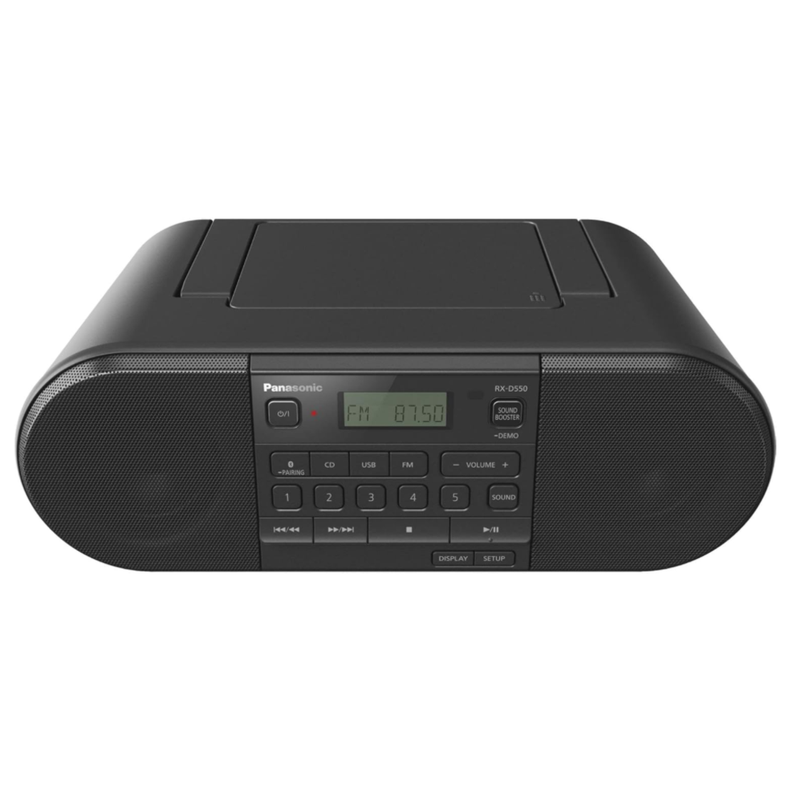 מערכת שמע ניידת רדיו דיסק כולל שלט פנסוניק Panasonic RX-D550