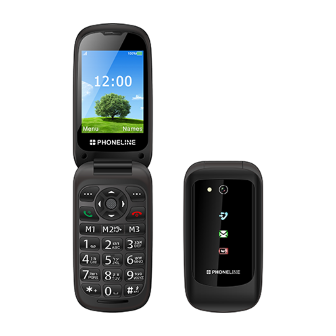 טלפון סלולרי מתקפל למבוגרים דור 4 פון ליין Phone Line F34 4G - שנתיים אחריות יבואן רשמי!