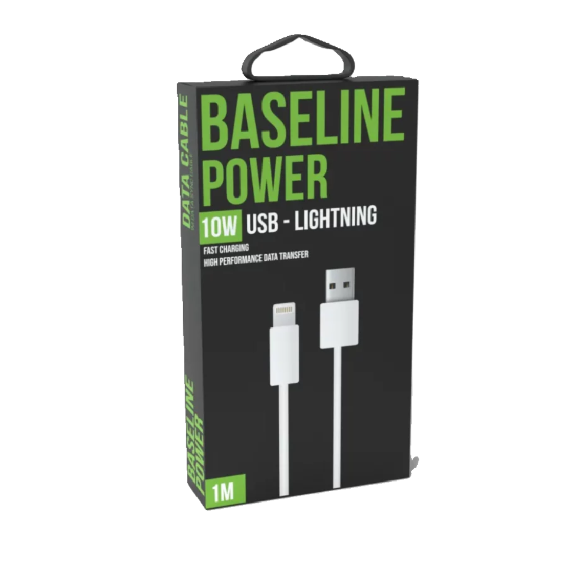 כבל טעינה בייס ליין BASELINE USB-A - LIGHTNING 10W באורך 1 מטר