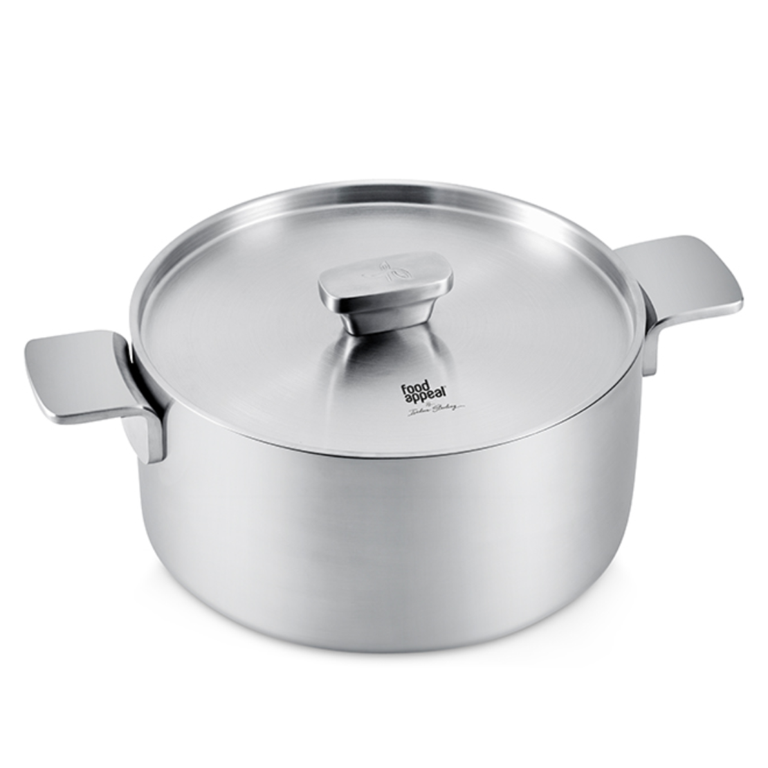 סיר יציקת נירוסטה 3PLY מכסה נירוסטה קוטר 28 ס