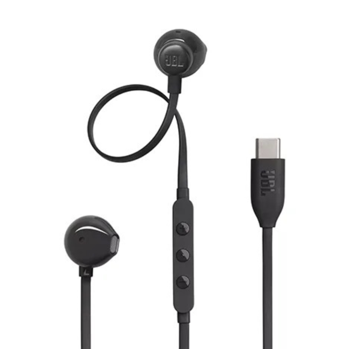 אוזניות חוטיות JBL TUNE 305C USB-C - יבואן רשמי - צבע שחור