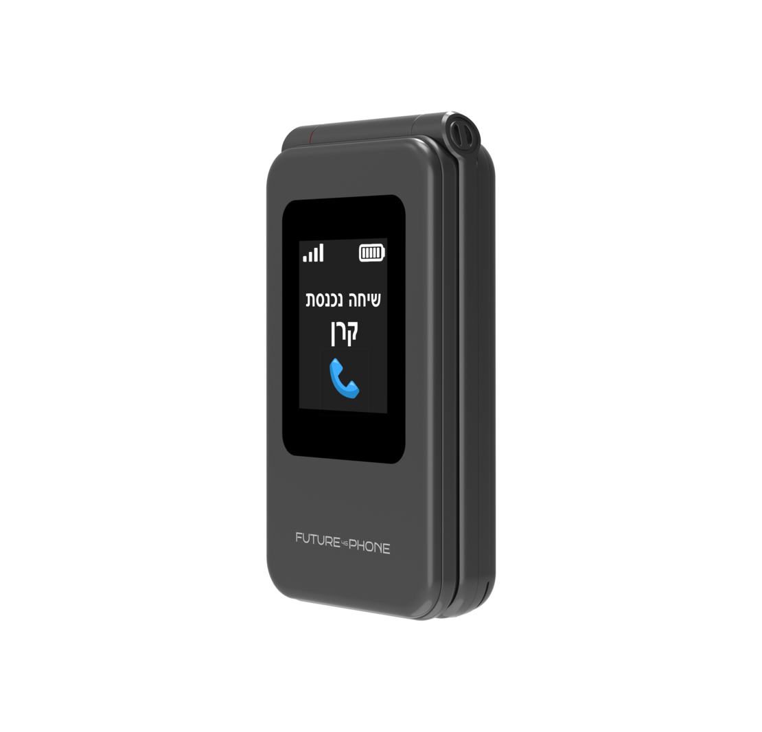 טלפון סלולרי למבוגרים FUTURE 4G Phone - כולל מעמד טעינה - יבואן רשמי - צבע שחור