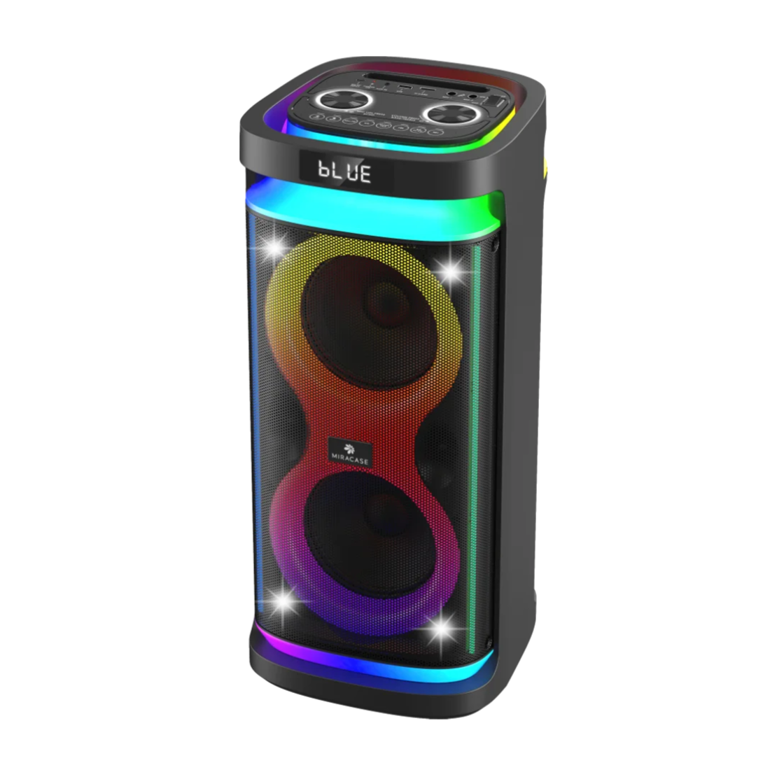 רמקול בידורית קריוקי 80W + מיקרופון אלחוטי MIRACASE PORTABLE PARTY BOX MKS30 - יבואן רשמי!