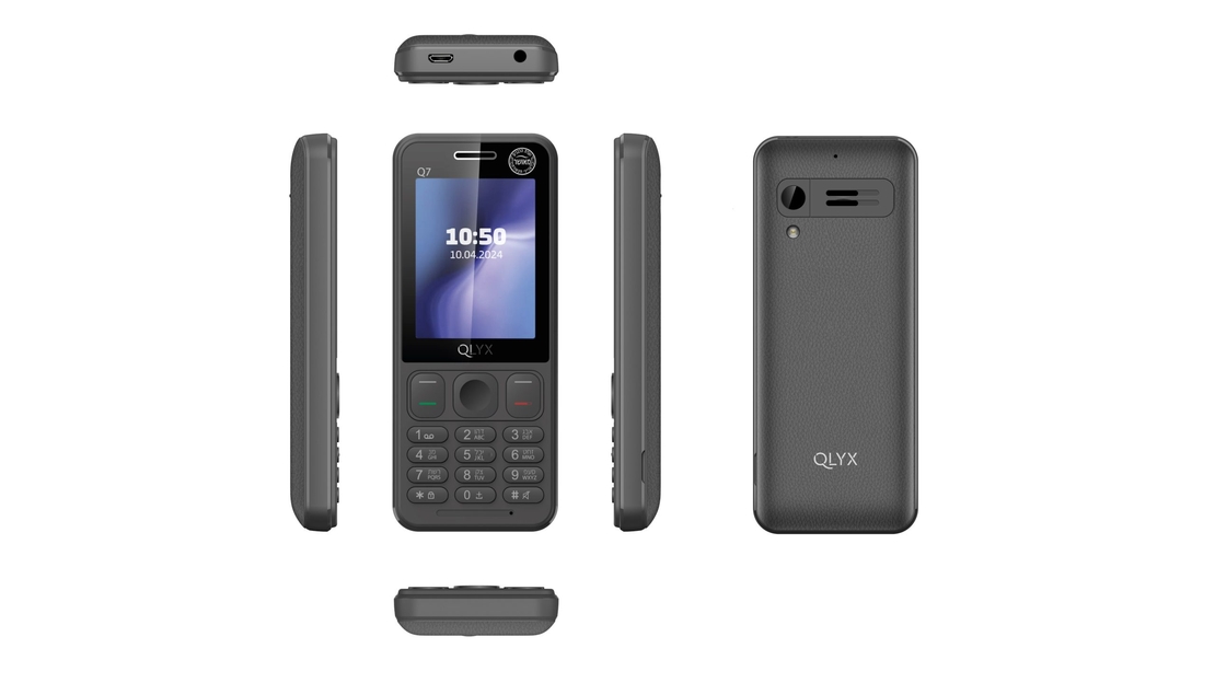 טלפון סלולרי כשר דור 4 קיוליקס QLYX Q7 - יבואן רשמי - צבע שחור