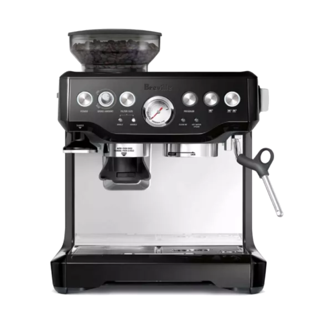 מכונת קפה אספרסו ברוויל BREVILLE BARISTA EXPRESS WITH MILK JUG THERMAL BES875BKS - יבואן רשמי!