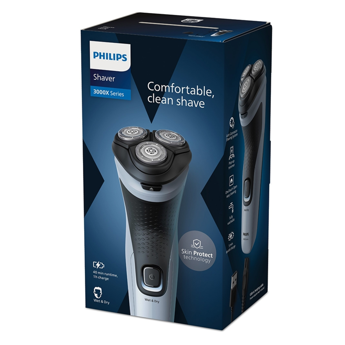 מכונת גילוח פיליפס Philips X3003/00 - מאושרת לשימוש ע