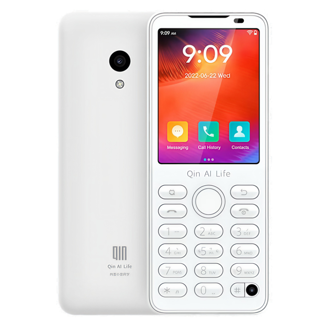 טלפון חצי טאצ' תומך סים כשר שיאומי Xiaomi QIN F21 PRO 64GB ROM 4GB RAM לבן - כולל מגן ובחירת גרסה!